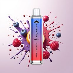 Hayati Pro Max 4000 Puffs Blue Razz Cherry Dual Mesh Coil Rechargeable 1400mAh TPD-Compliant