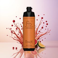 RandM Fumot Shisha 10000 Puffs Vimto Bull Disposable Vape with LED Indicator 18ml 850mAh Type-C