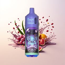 RandM Fumot Tornado 9000 Puffs Aloe Grape Rechargeable RGB Mesh