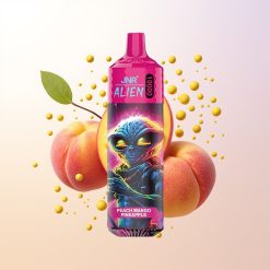 JNR Alien 10000 Puffs Peach Mango Pineapple RGB LED Mesh Coil Type-C