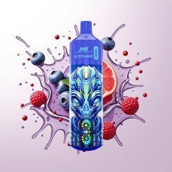 JNR Alien Max 18000 Puffs Blueberry On Ice Dual Mesh Dual Core LED Type-C 28ml