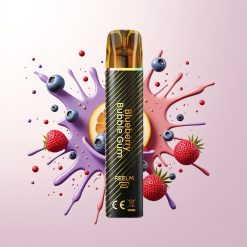 JNR Black&Golden 800 Puffs Blueberry Bubble Gum Disposable Vape 550mAh 2% Nicotine TPD