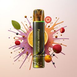 JNR Black&Golden 800 Puffs Passion Monster Disposable Vape 550mAh 2ml 2% Nicotine TPD Certified