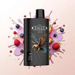 JNR EAGLE Smart 23000 Puffs Mixed Berries Digital Screen 1.0ohm Mesh Adjustable Airflow 750mAh Type-C 25ml 2% Nicotine
