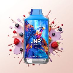 JNR Falcon 16000 Puffs Mixed Berries 850mAh 22ml Dual Mesh Coil Type C Lightning Smart LED Display 0% 2% Nicotine