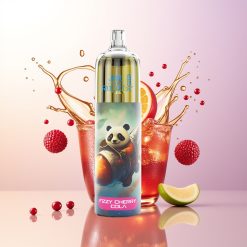 JNR Rocket-X 12400 Puffs Fizzy Cherry Cola Adjustable Airflow RGB Mesh Coil Type-C