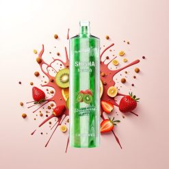 JNR Shisha Hookah 12000 Puffs Strawberry Kiwi Disposable Vape 750mAh 24ml 0.6 Ohm Mesh Coil Type-C