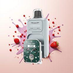 JNR VapeWatch 30000 Puffs Dual Mesh Quick Charge Strawberry Ice Disposable Vape